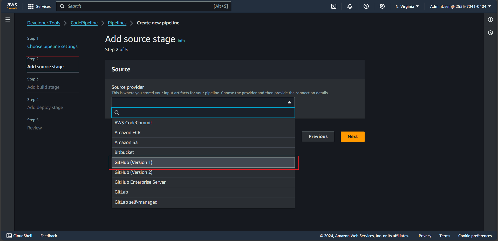 Config The Source Stage