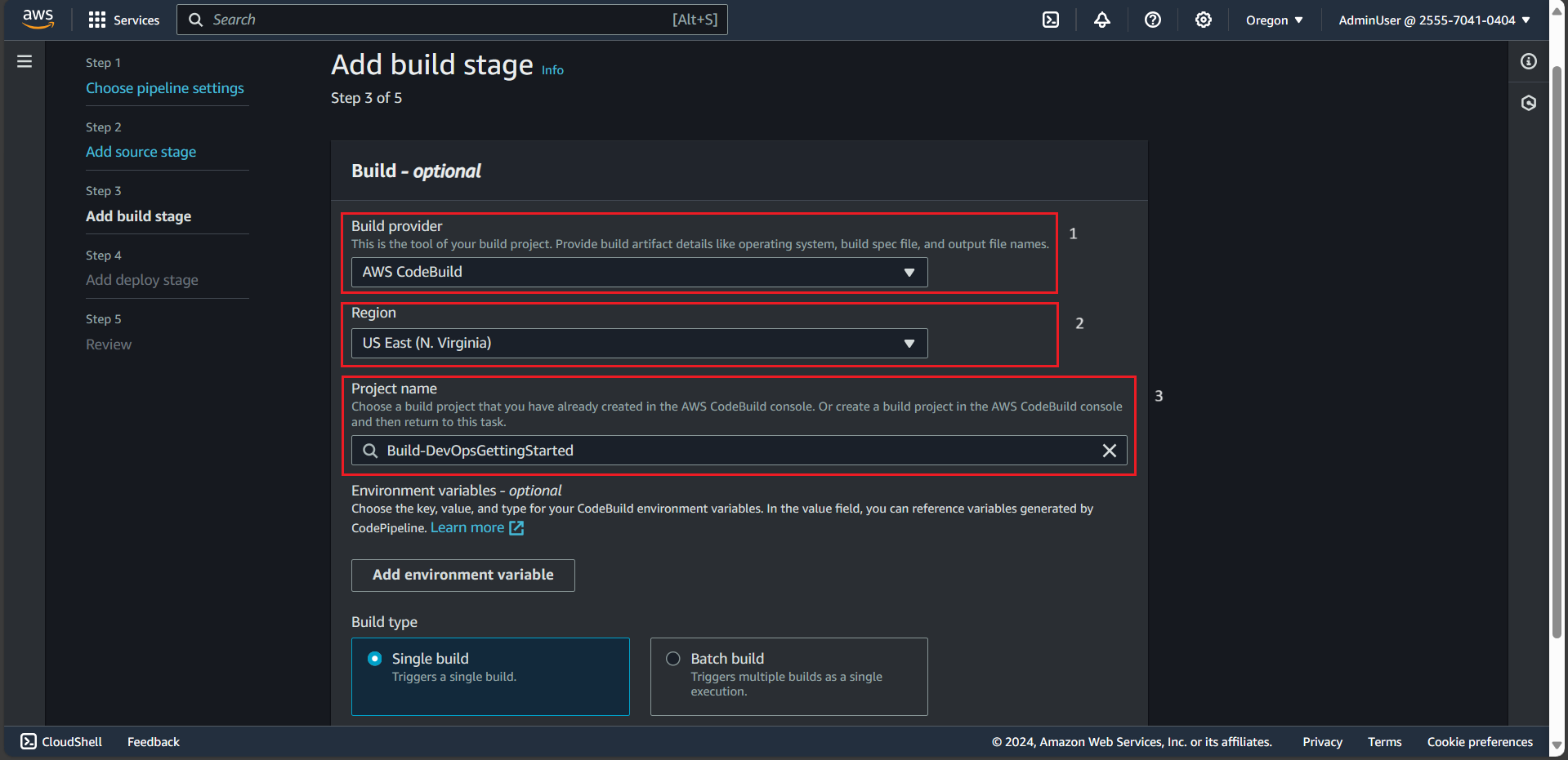 Config The Build Stage