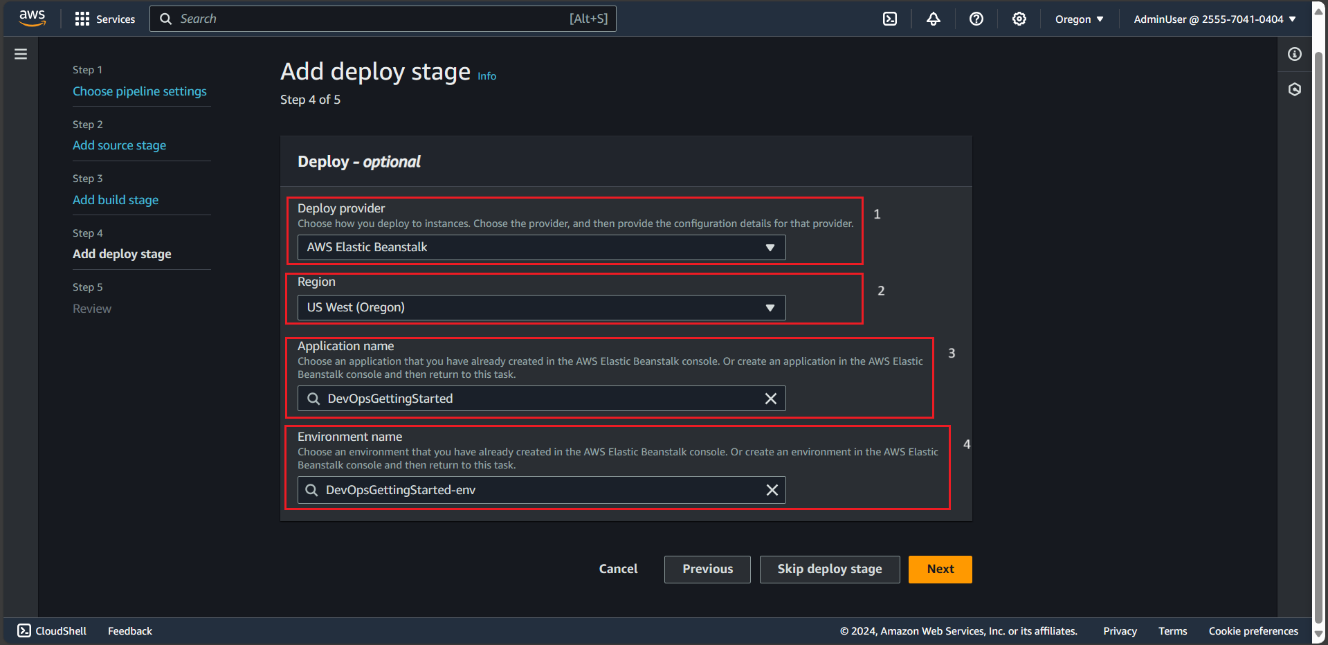 Config The Deploy Stage