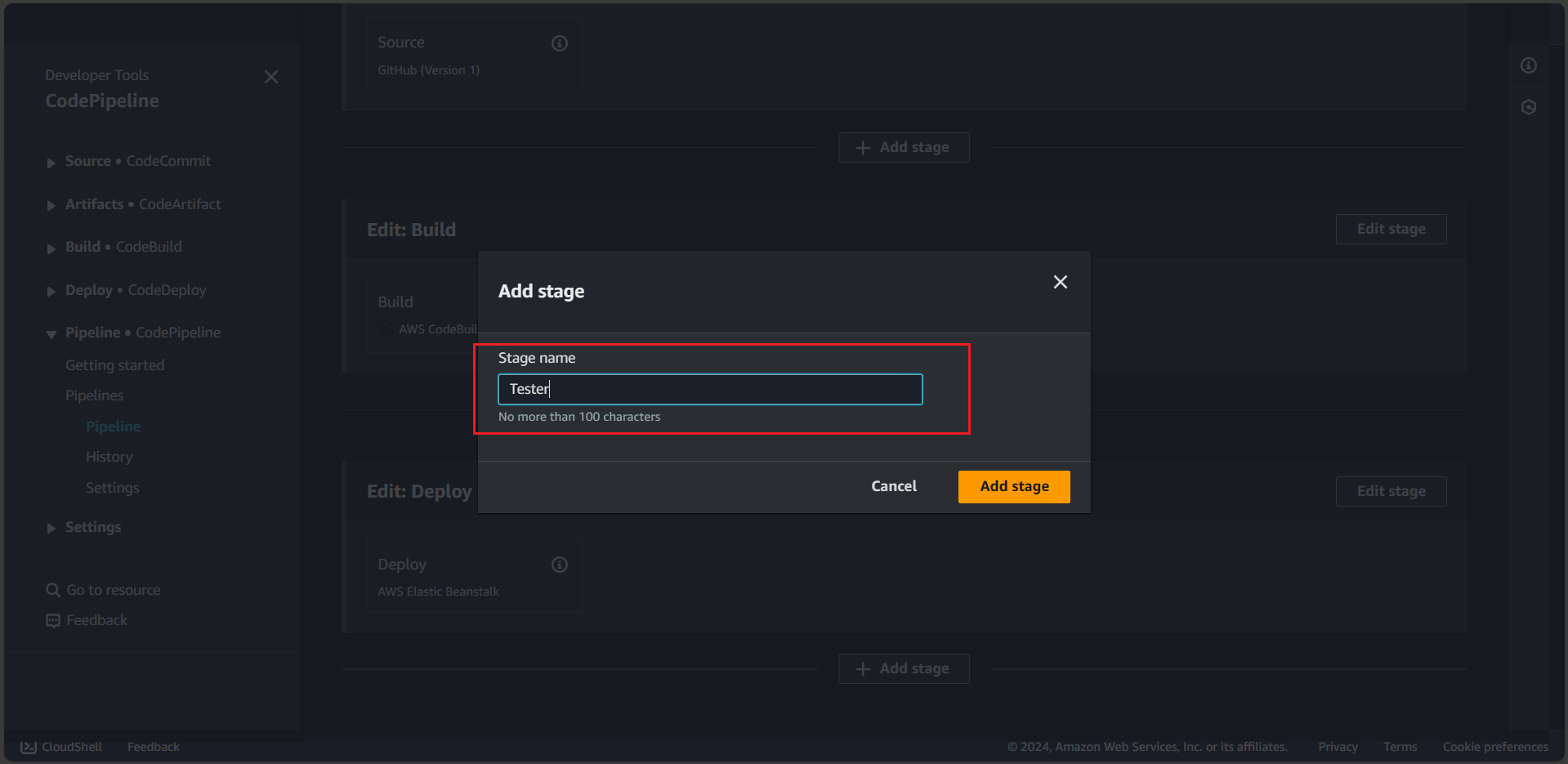 Config The Deploy Stage